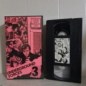 Target Video Underground Forces 3 Hardcore Punk Rock Videos & Concerts VHS